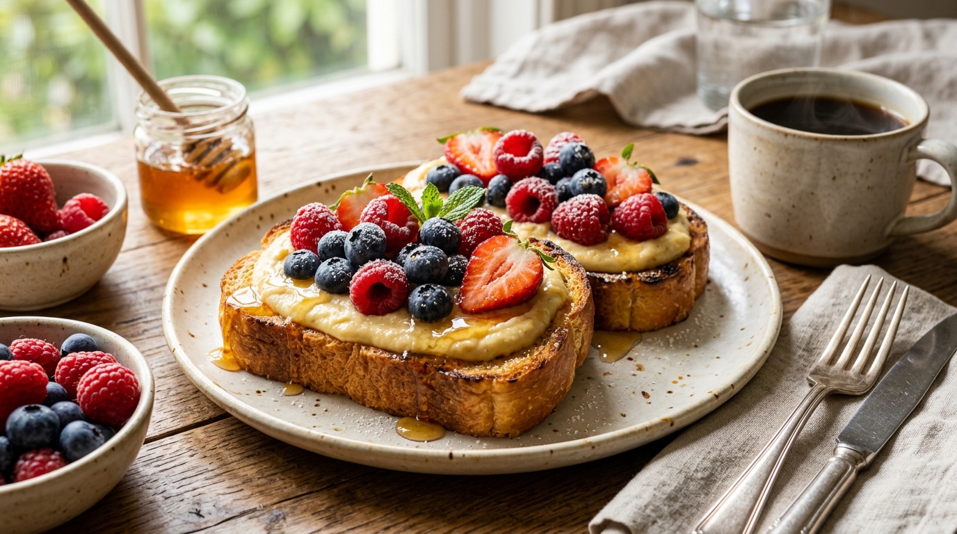 Custard Yogurt Toast