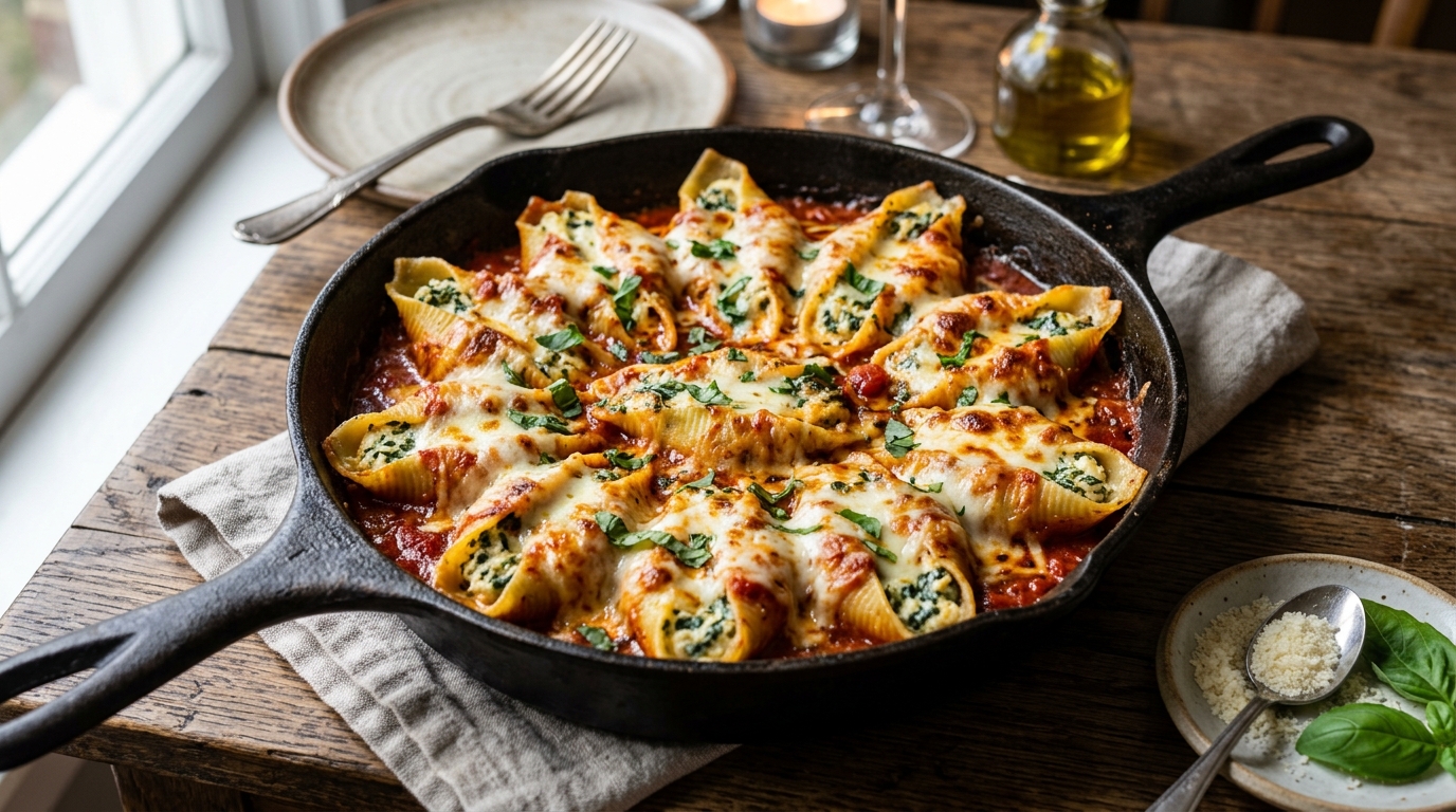 Giant Cheese Stuffed Shells